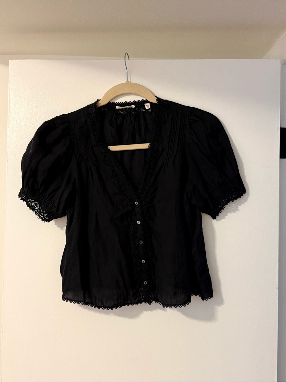Doen Brigitta top in black - Picture 2 of 5